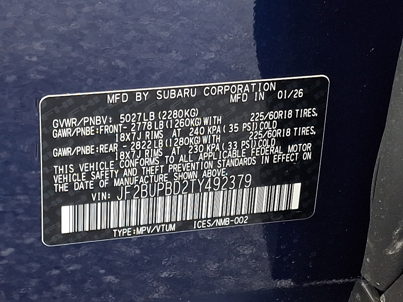 2026 Subaru Outback Premium - Photo 19