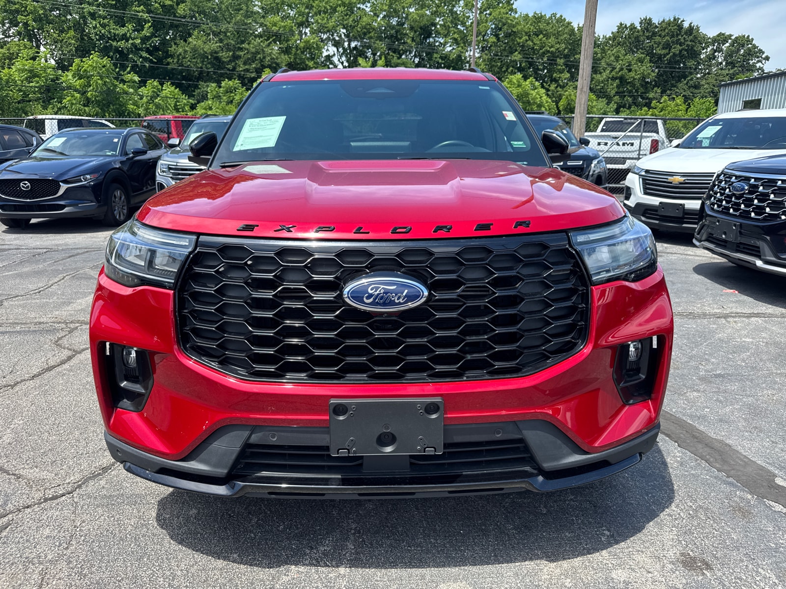 Used 2025 Ford Explorer ST-LINE with VIN 1FMUK8KH6SGA68158 for sale in Kansas City
