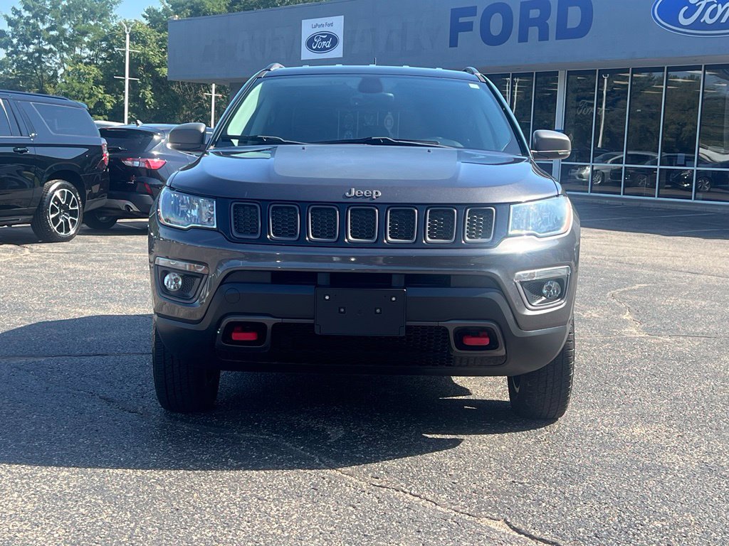 Used 2018 Jeep Compass Trailhawk with VIN 3C4NJDDB1JT234660 for sale in La Porte, IN