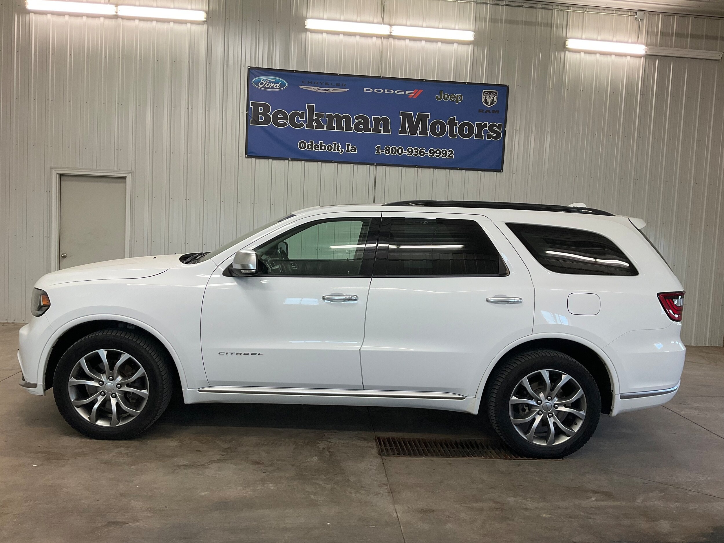 Used 2017 Dodge Durango Anodized Platinum with VIN 1C4RDJEG2HC666990 for sale in Odebolt, IA