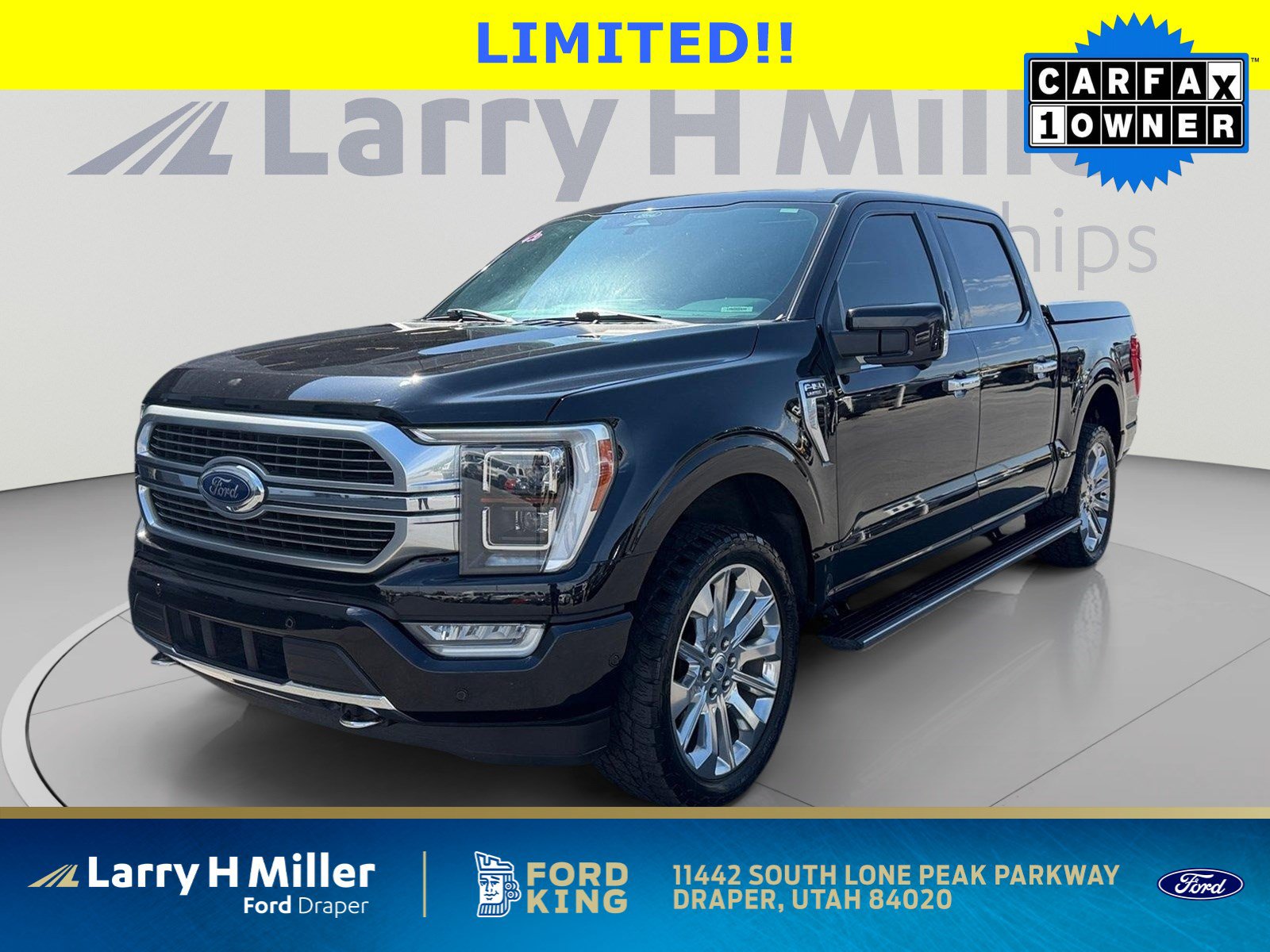 Used 2022 Ford F-150 Limited 4WD SuperCrew 5-1/2 Box V6 Engine Draper, UT