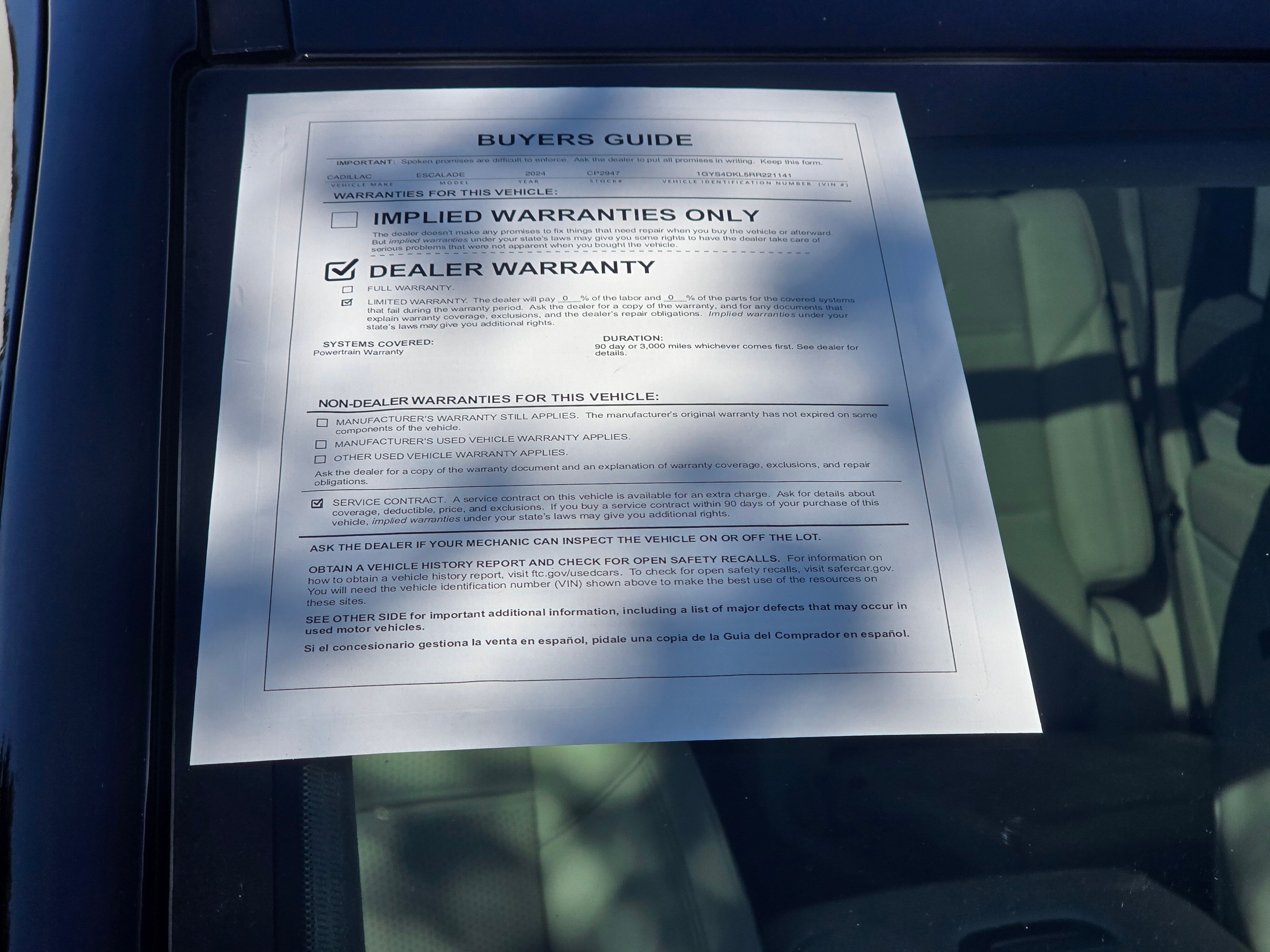 Certified 2024 CADILLAC Escalade Premium Luxury Platinum SUV