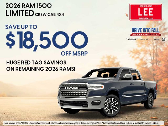 New 2027 Ram 1500 LARAMIE CREW CAB 4X4 5'7 BOX Pickup
