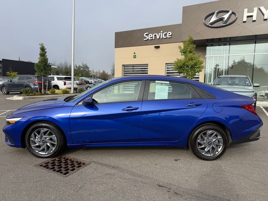 Certified 2026 Hyundai Elantra Hybrid Blue Sedan
