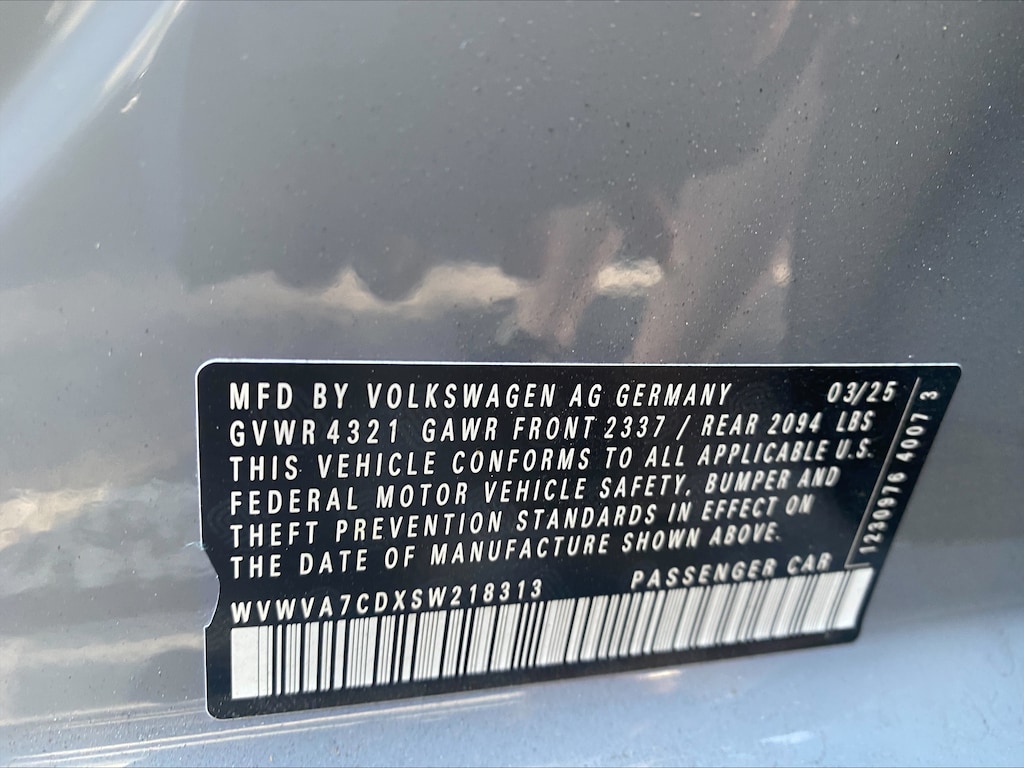 Certified 2025 Volkswagen Golf GTI 2.0T Autobahn Hatchback