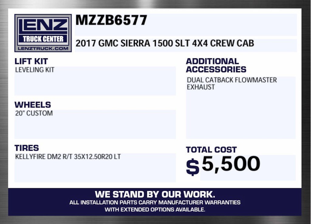 Used 2017 GMC Sierra 1500 4x4 Crew Cab SLT Truck