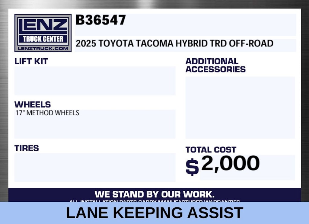 Used 2025 Toyota Tacoma Hybrid 4x4 Crew Cab TRD Off-Road Truck