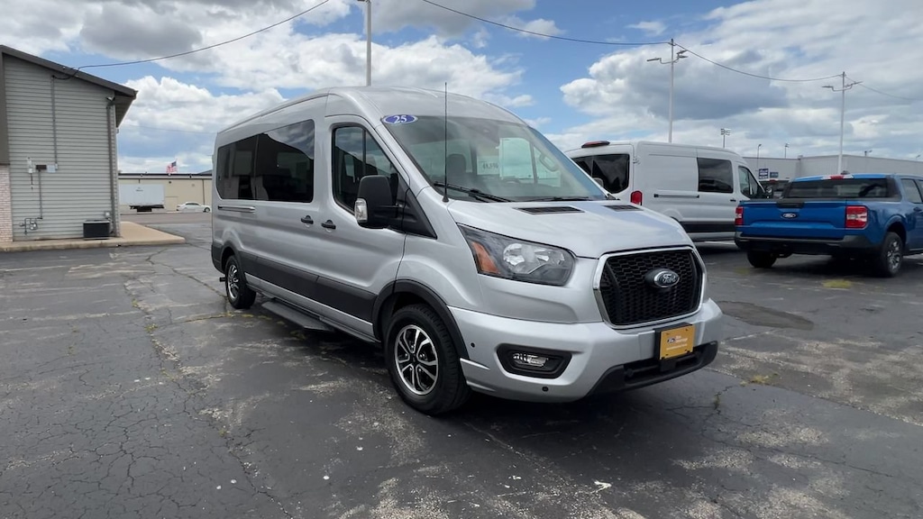 Certified 2025 Ford Transit-350 Passenger XL Wagon Medium Roof Van