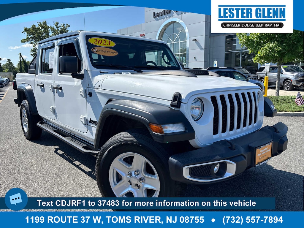 Certified 2023 Jeep Gladiator Sport S Truck Crew Cab