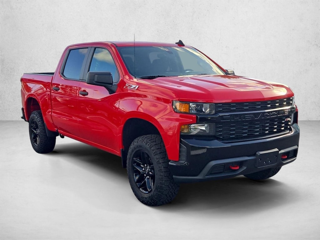 Used 2021 Chevrolet Silverado 1500 Custom Trail Boss Truck Crew Cab