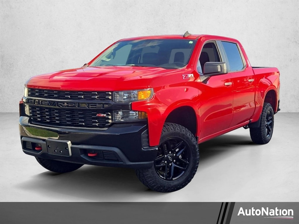 Used 2021 Chevrolet Silverado 1500 Custom Trail Boss Truck Crew Cab