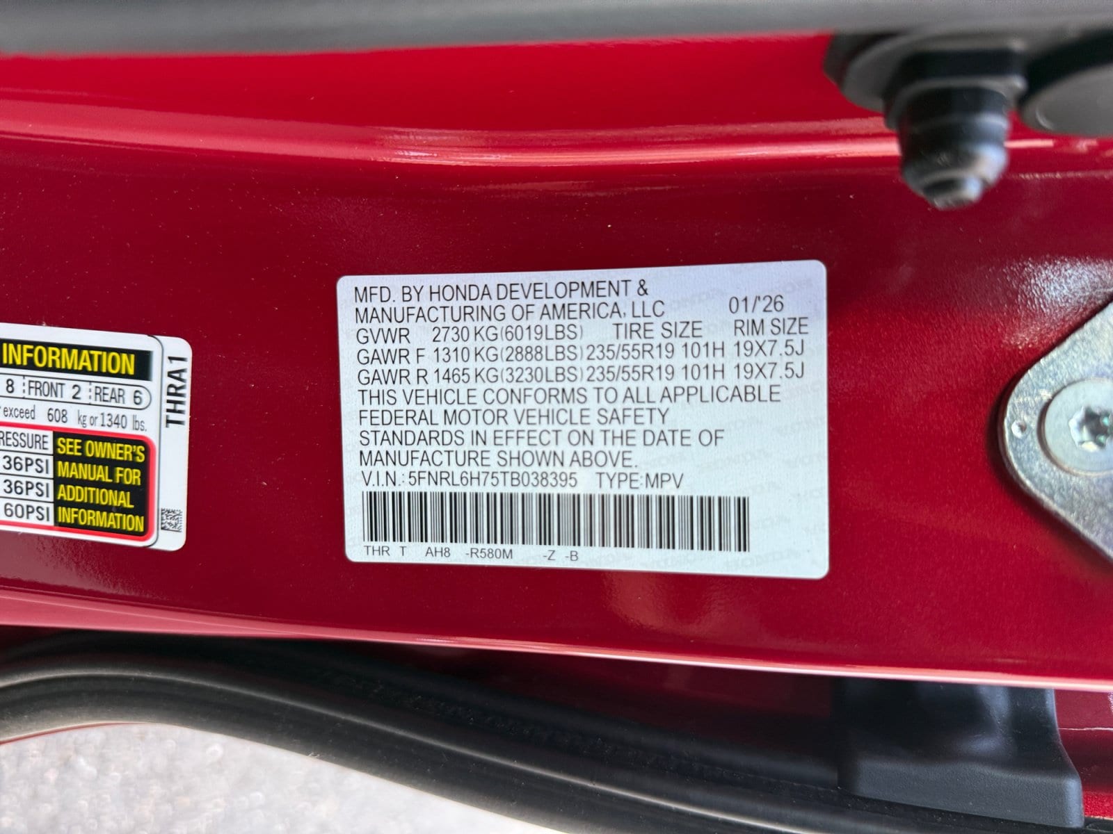 2026 Honda Odyssey Sport L - Photo 33