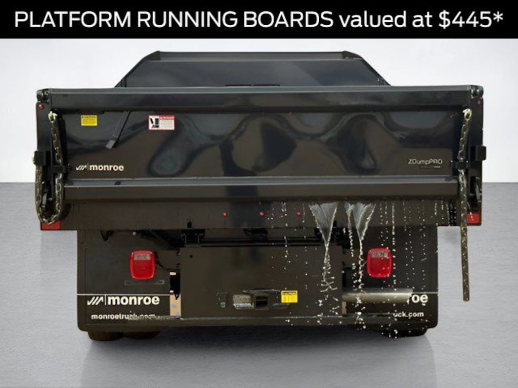New 2026 Ford F-550SD XL 9 Foot Steel Dump Body Chassis
