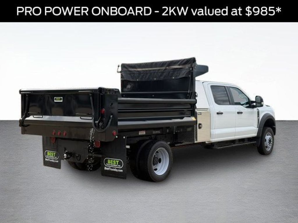 New 2026 Ford F-550SD XL 9FT Dump Body AND Tarp Chassis