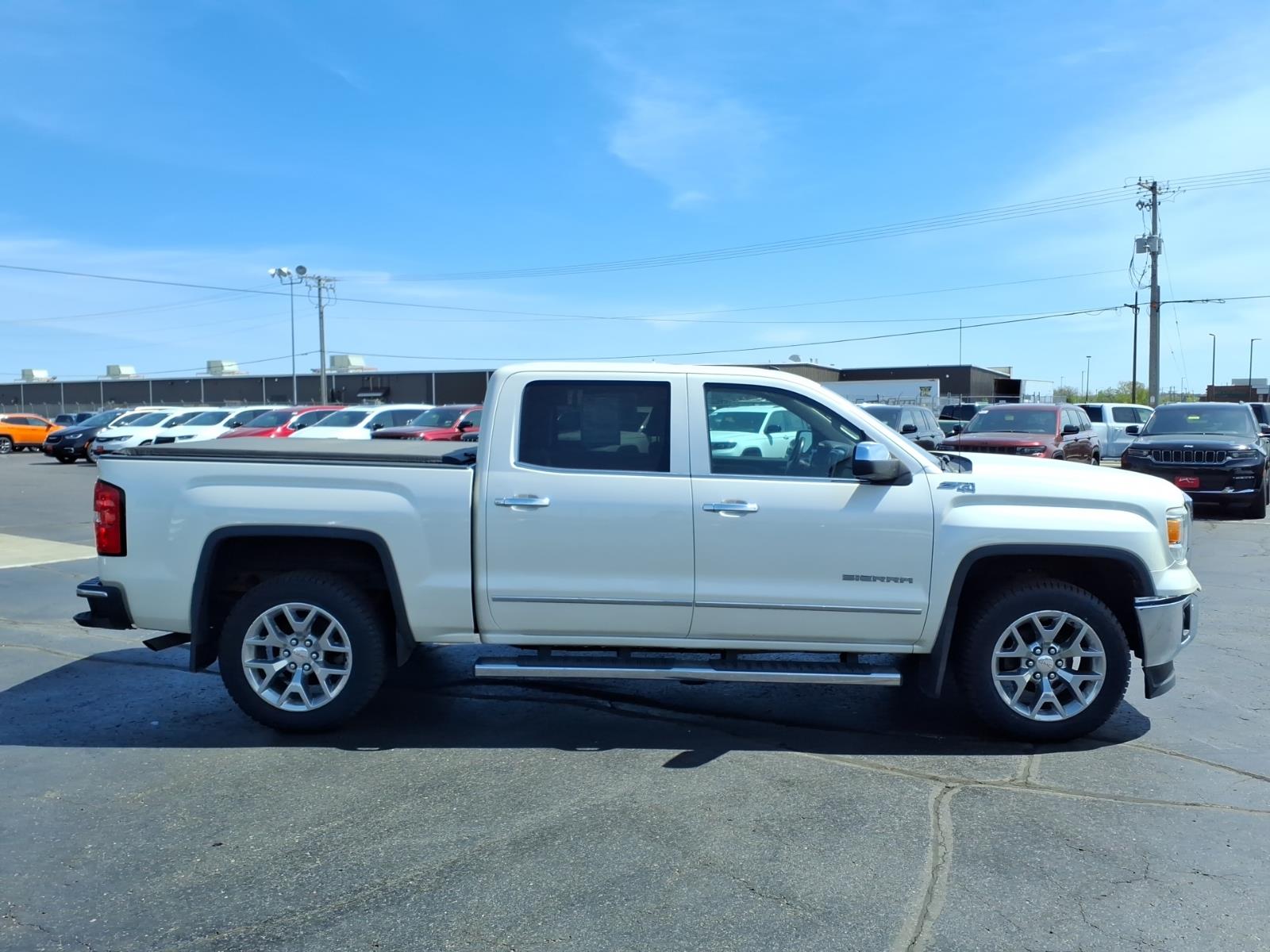 Used 2015 GMC Sierra 1500 SLT with VIN 3GTU2VEC4FG190241 for sale in Rice Lake, WI