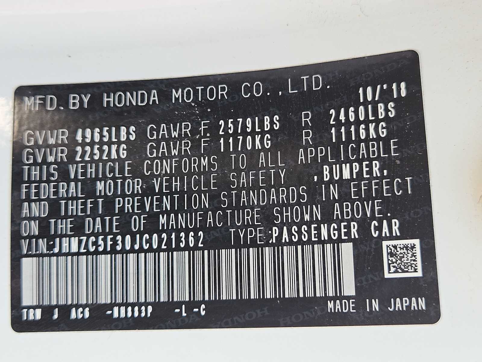 2018 Honda Clarity Touring - Photo 33