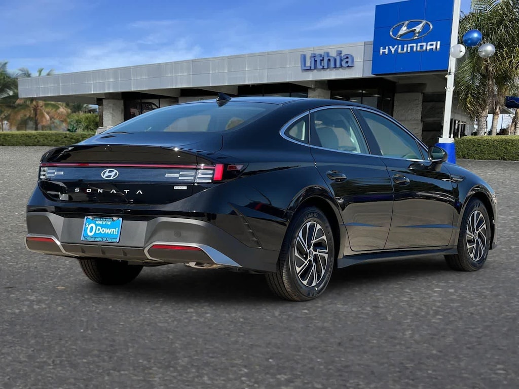 New 2026 Hyundai Sonata Hybrid Blue Sedan