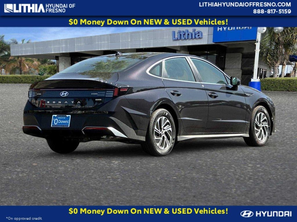 New 2026 Hyundai Sonata Hybrid Blue Sedan