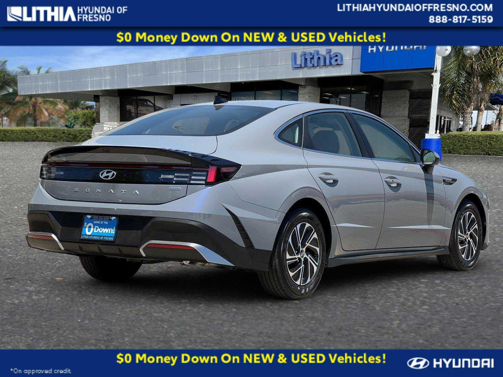 New 2026 Hyundai Sonata Hybrid Blue Sedan