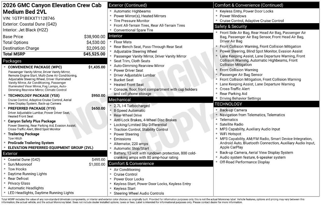 2026 GMC Canyon Elevation - Photo 29