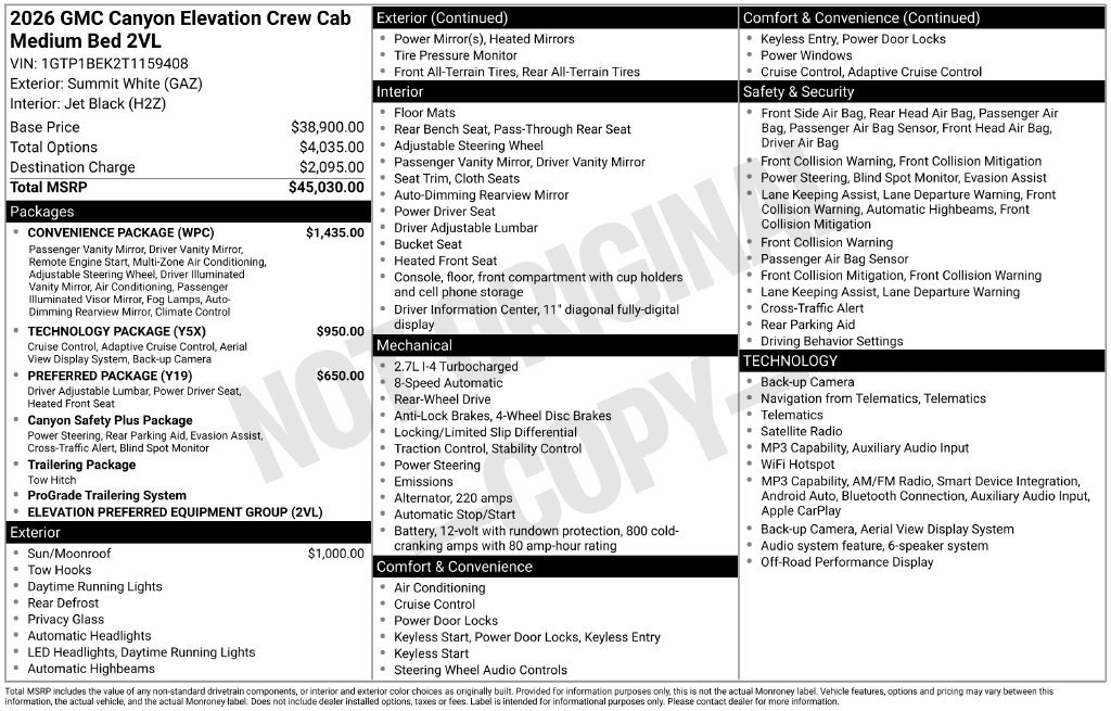 2026 GMC Canyon Elevation - Photo 30
