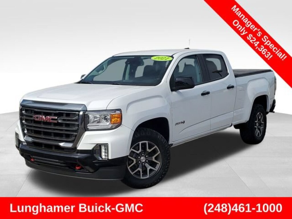 Used 2021 GMC Canyon 4WD AT4 w/Leather Truck