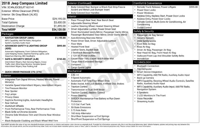 2018 Jeep Compass Limited