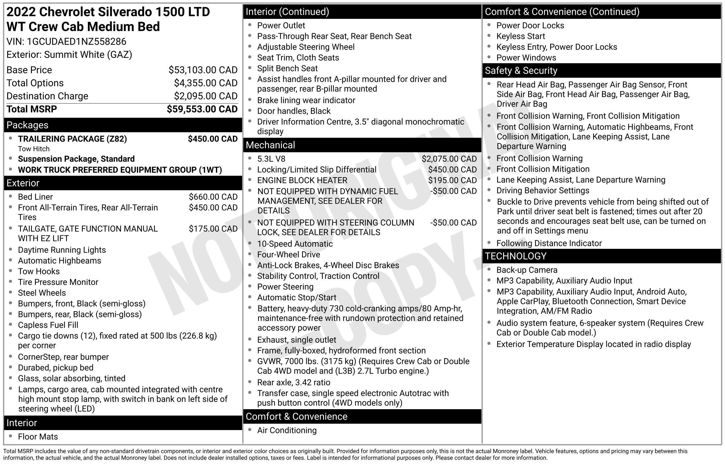 Used 2022 Chevrolet Silverado 1500 Work Truck Truck Crew Cab