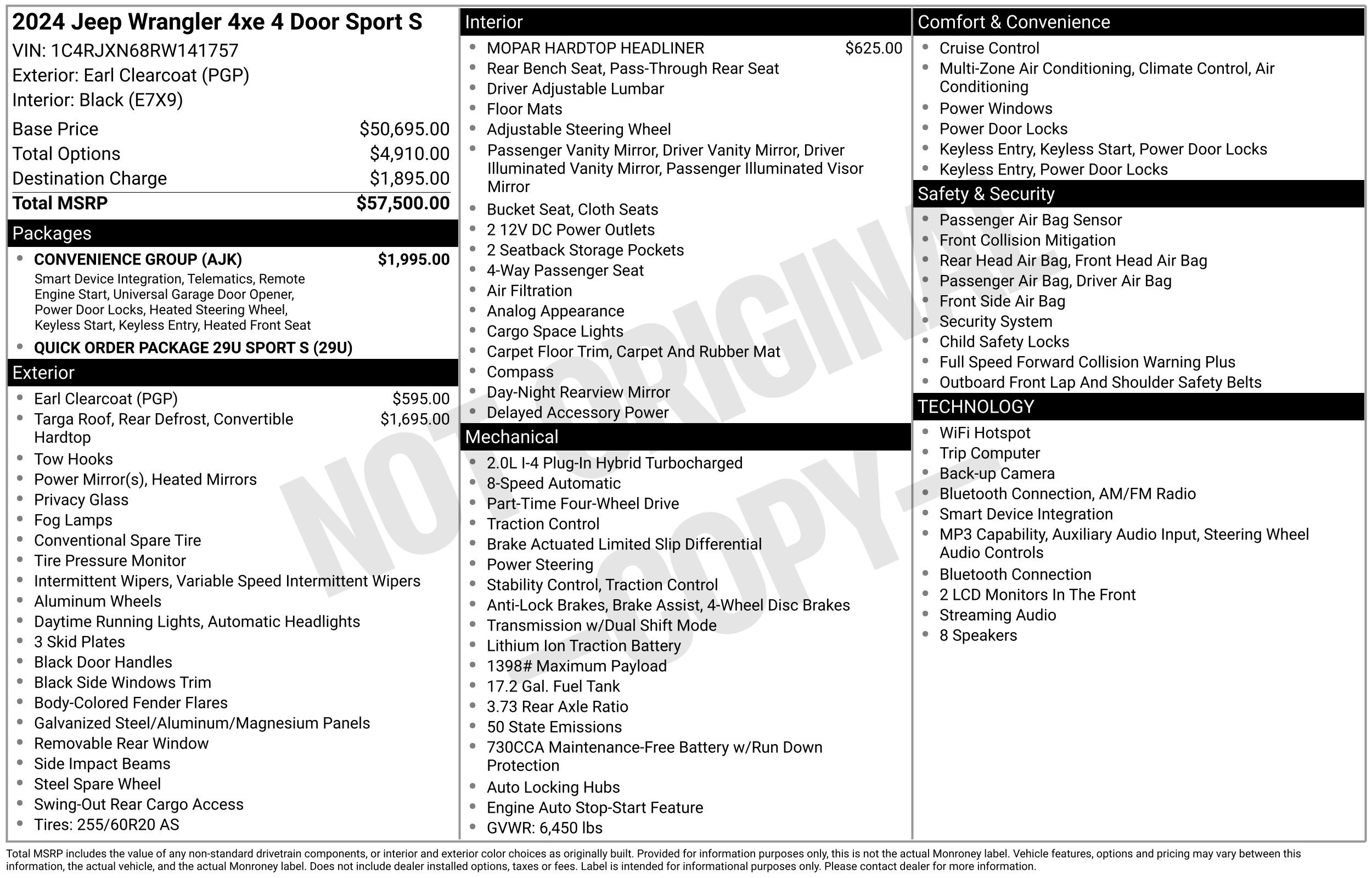 Used 2024 Jeep Wrangler 4xe Sport S SUV