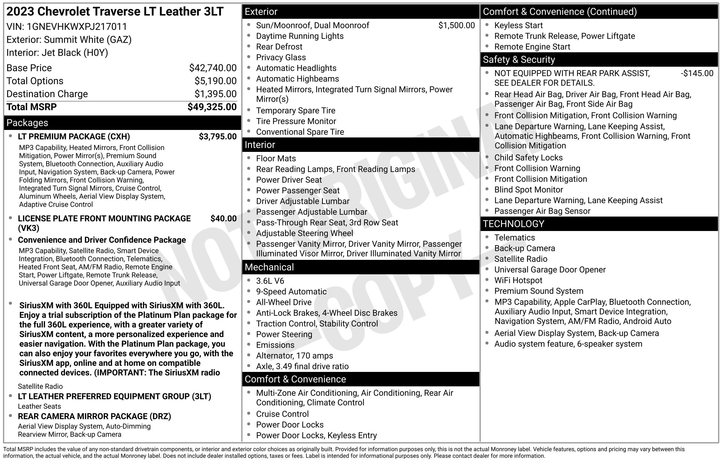 Used 2023 Chevrolet Traverse LT Leather SUV