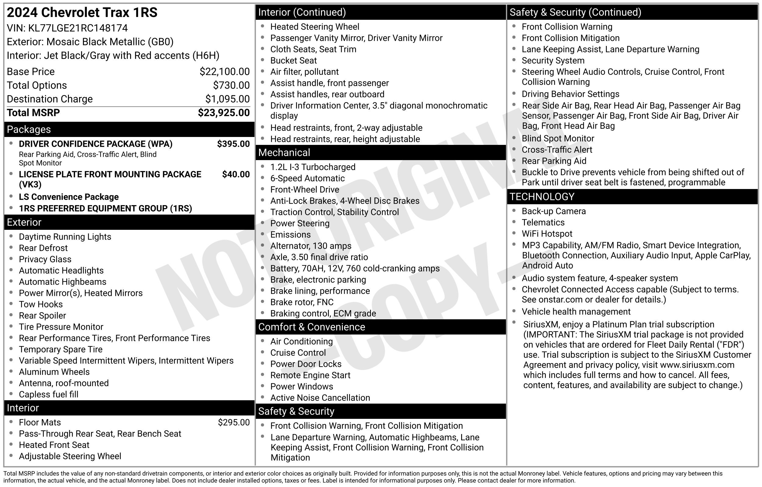 Used 2024 Chevrolet Trax 1RS SUV