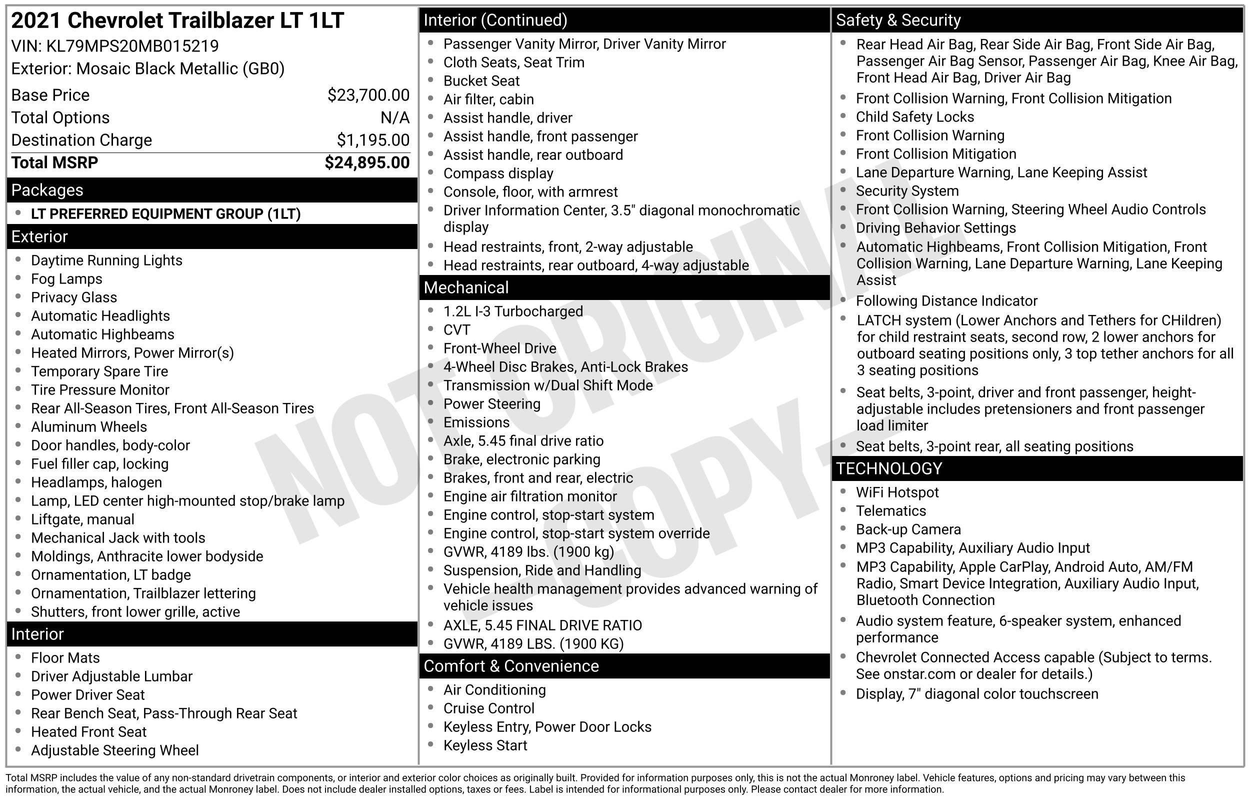 Used 2021 Chevrolet Trailblazer LT SUV