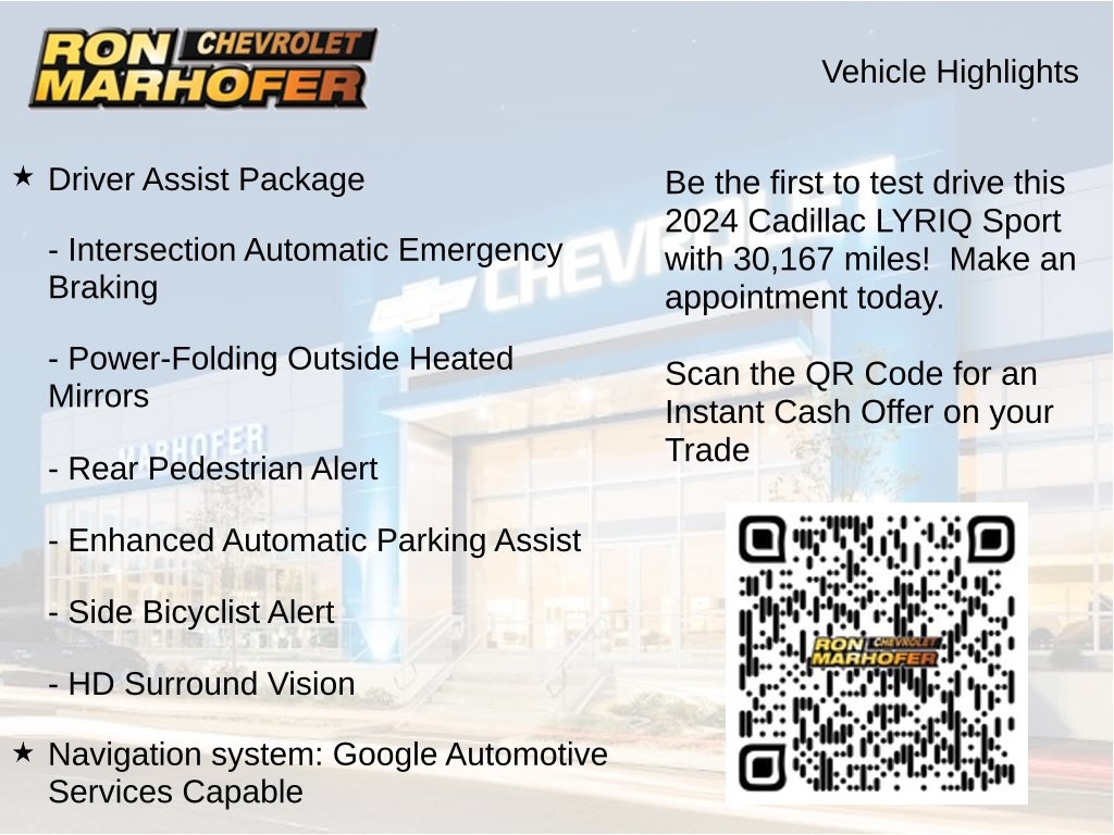 Used 2024 CADILLAC LYRIQ Sport 1 SUV