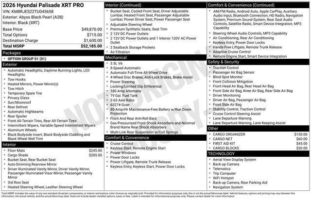 2026 Hyundai Palisade XRT Pro - Photo 49