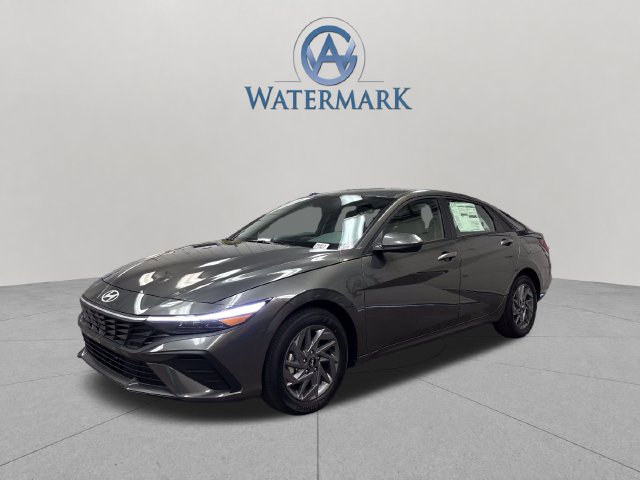 New 2026 Hyundai Elantra Hybrid Blue Sedan