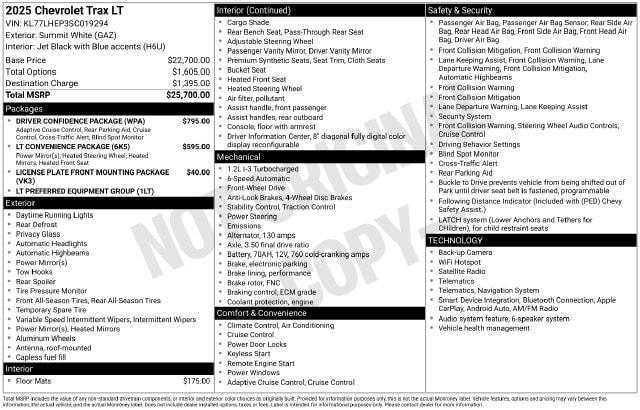 2025 Chevrolet Trax LT - Photo 8