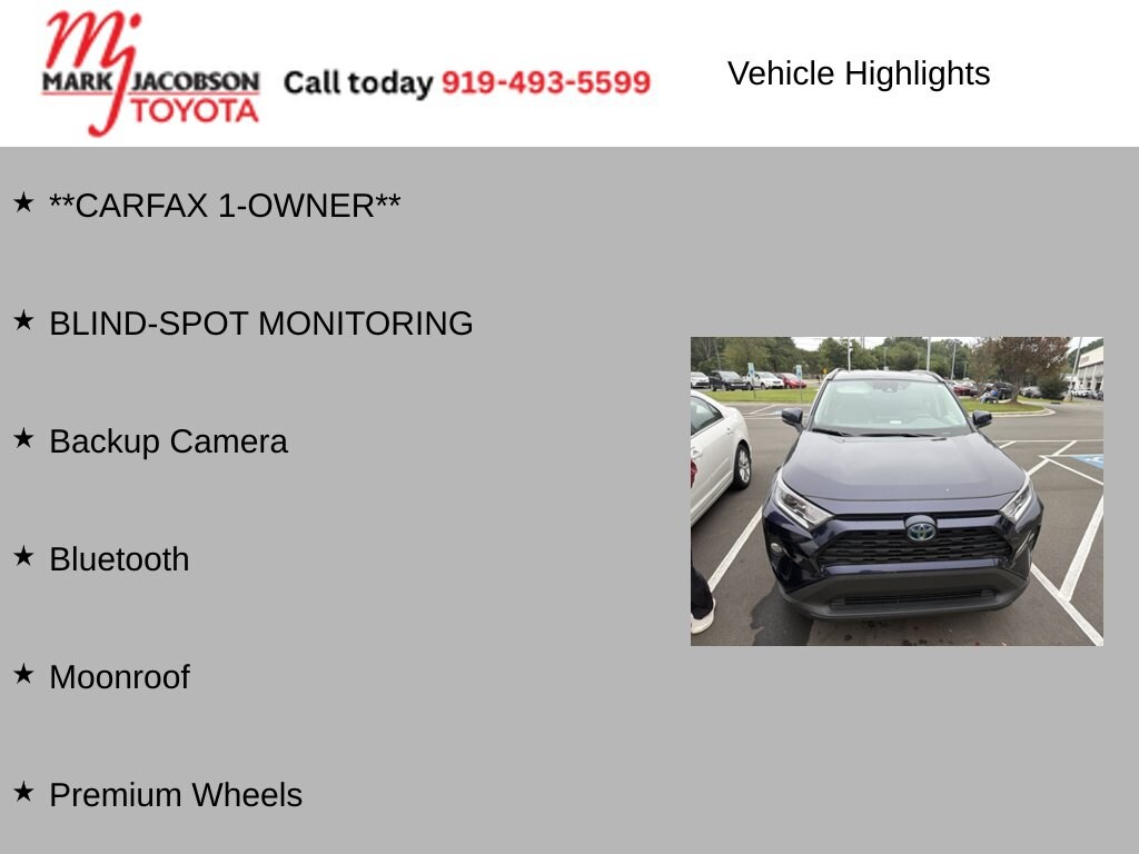 Certified 2021 Toyota RAV4 Hybrid XLE Premium SUV