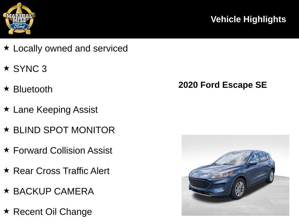 Used 2020 Ford Escape SE SUV