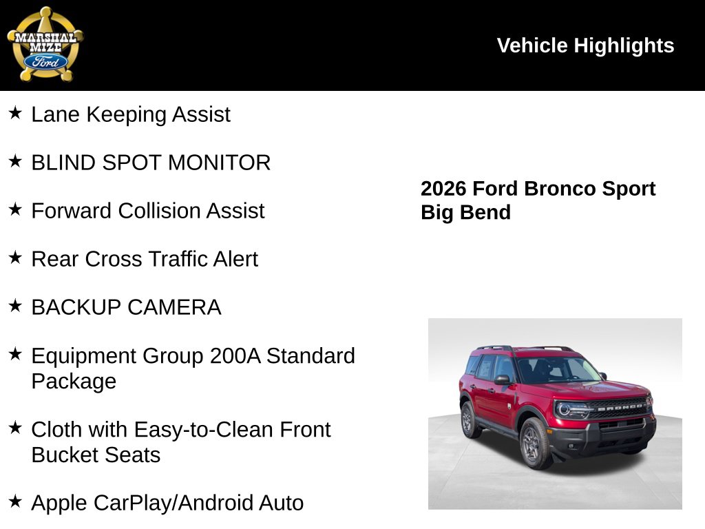 Used 2026 Ford Bronco Sport Big Bend SUV