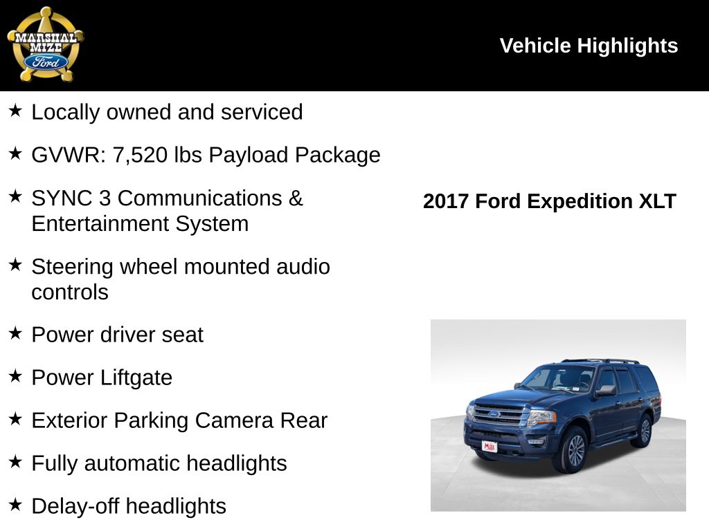 Used 2017 Ford Expedition XLT SUV