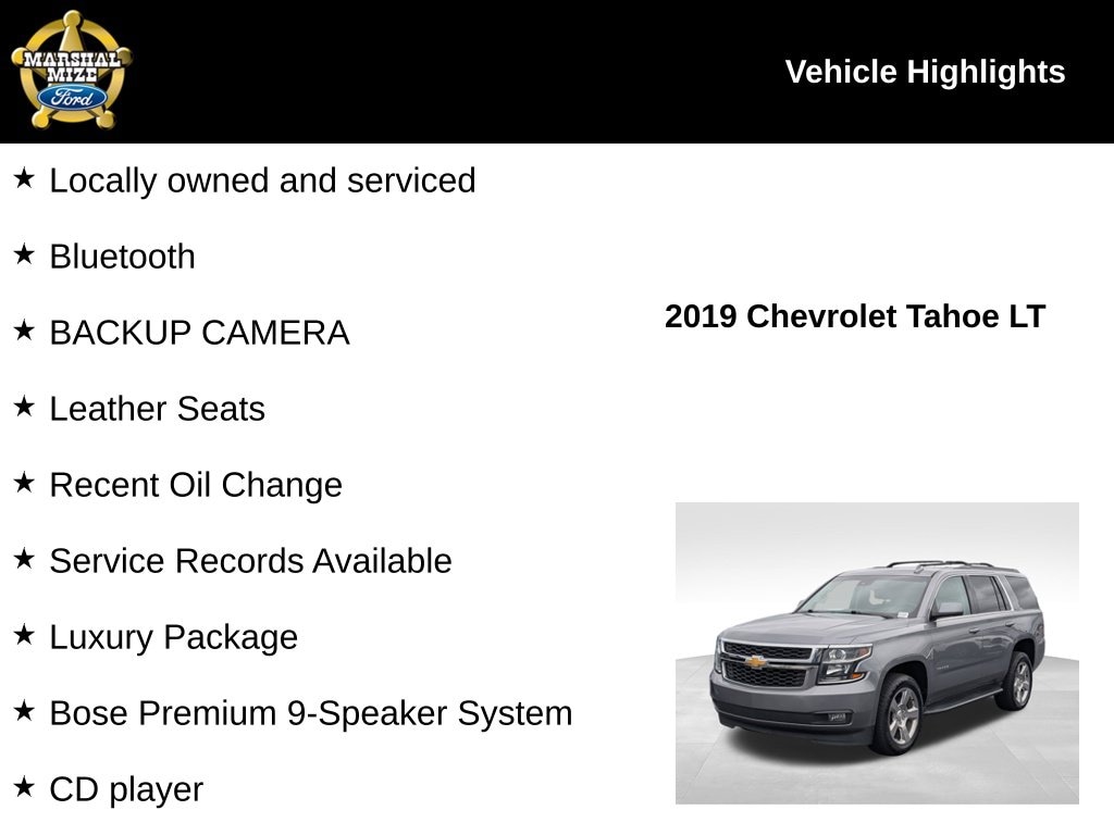 Certified 2019 Chevrolet Tahoe LT SUV
