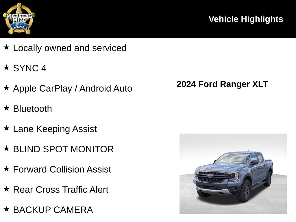 Certified 2024 Ford Ranger XLT Truck
