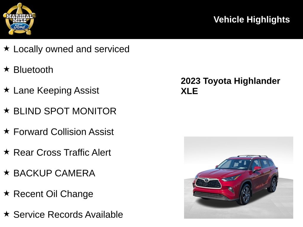 Used 2023 Toyota Highlander XLE SUV