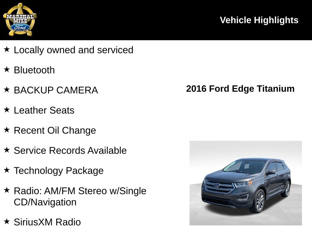 Used 2016 Ford Edge Titanium SUV