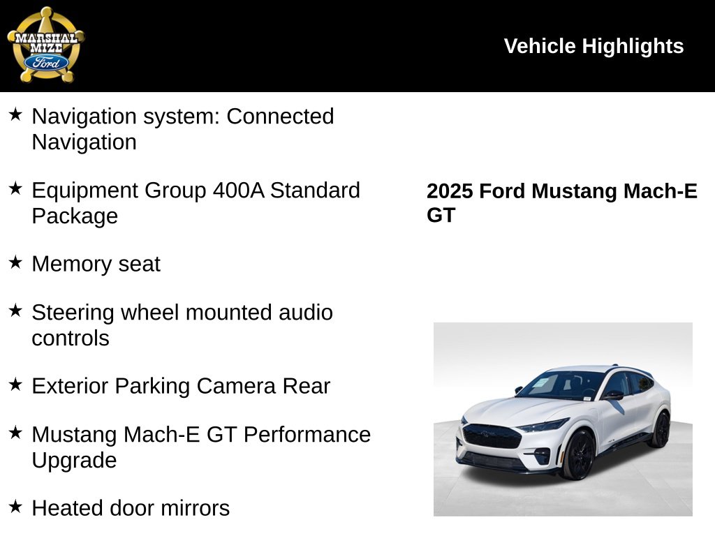 Certified 2025 Ford Mustang Mach-E GT AWD with VIN 3FMTK4SX4SMA11586 for sale in Chattanooga, TN