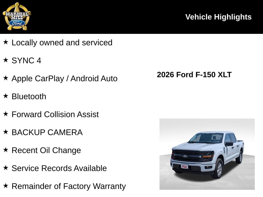 Certified 2026 Ford F-150 XLT Truck