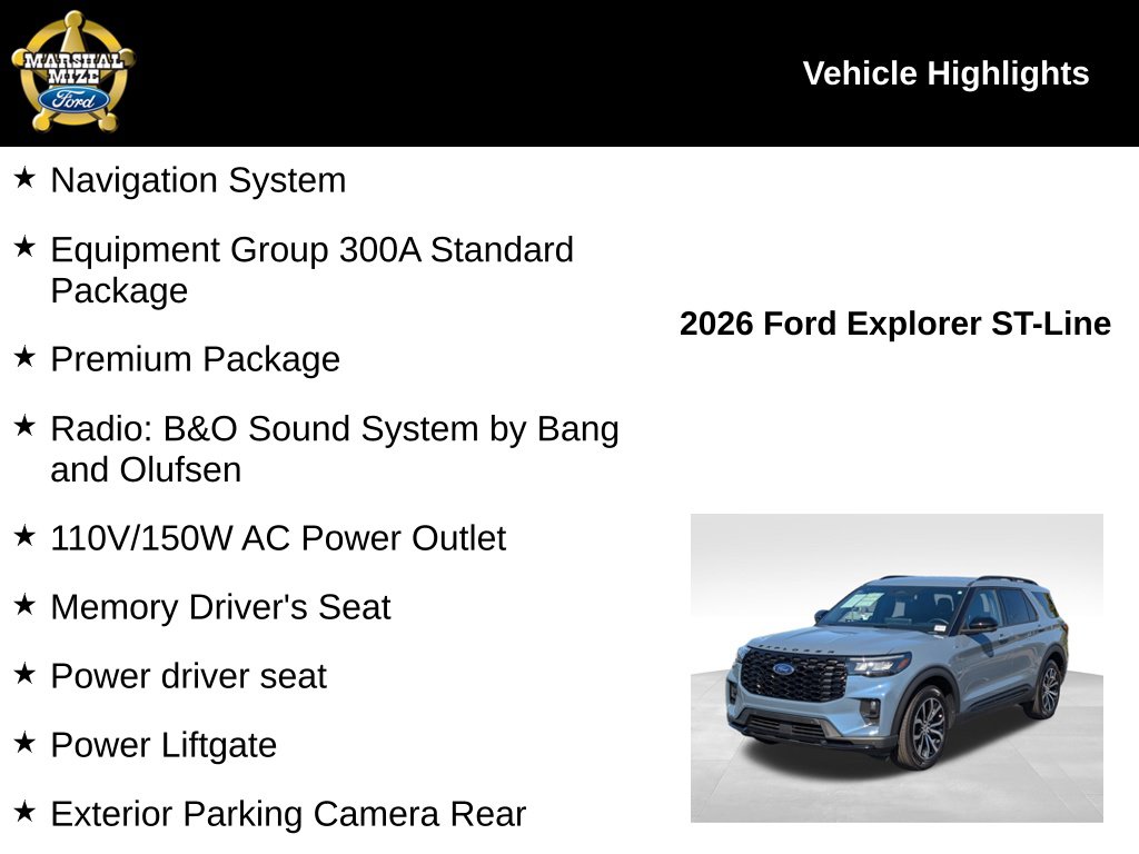 Certified 2026 Ford Explorer ST-Line SUV