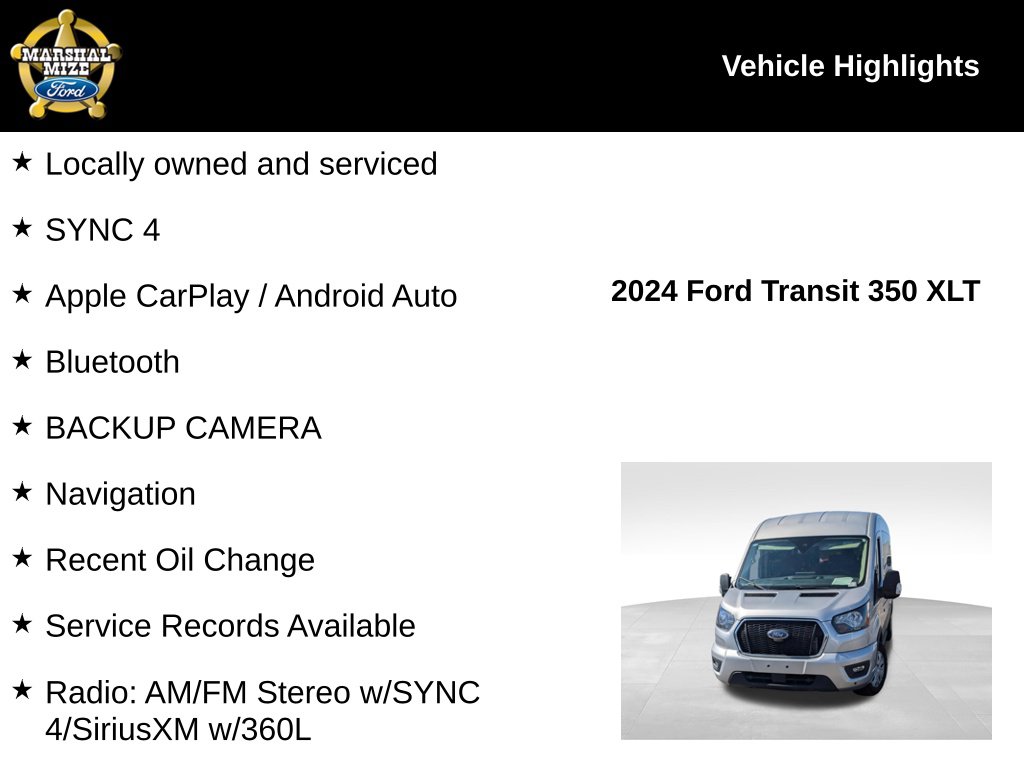 Certified 2024 Ford Transit-350 XLT Wagon
