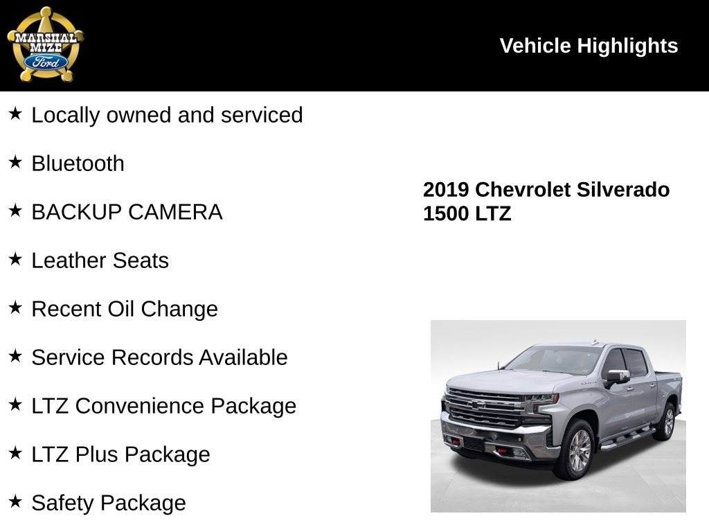 Used 2019 Chevrolet Silverado 1500 LTZ Truck