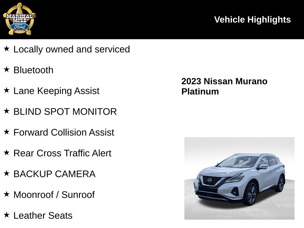 Certified 2023 Nissan Murano Platinum SUV